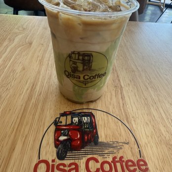 Qisa Coffee - Iced Pistachio Latte - Coffee & Tea Near Me - Sacramento, California Qisa Coffee - Iced Pistachio Latte - Coffee & Tea Near Me - Sacramento, California
