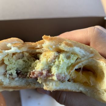 Maui Bread - Inside of the bacon egg and cheese Manapua - Bakeries Near Me - Kihei, Hawaii