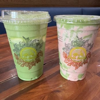 Phin Smith - Banana matcha + strawberry matcha blended - Coffee & Tea Near Me - Garden Grove, California Phin Smith - Banana matcha + strawberry matcha blended - Coffee & Tea Near Me - Garden Grove, California