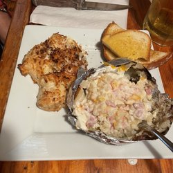 The River Grill - Parmesan ckn toast n potato