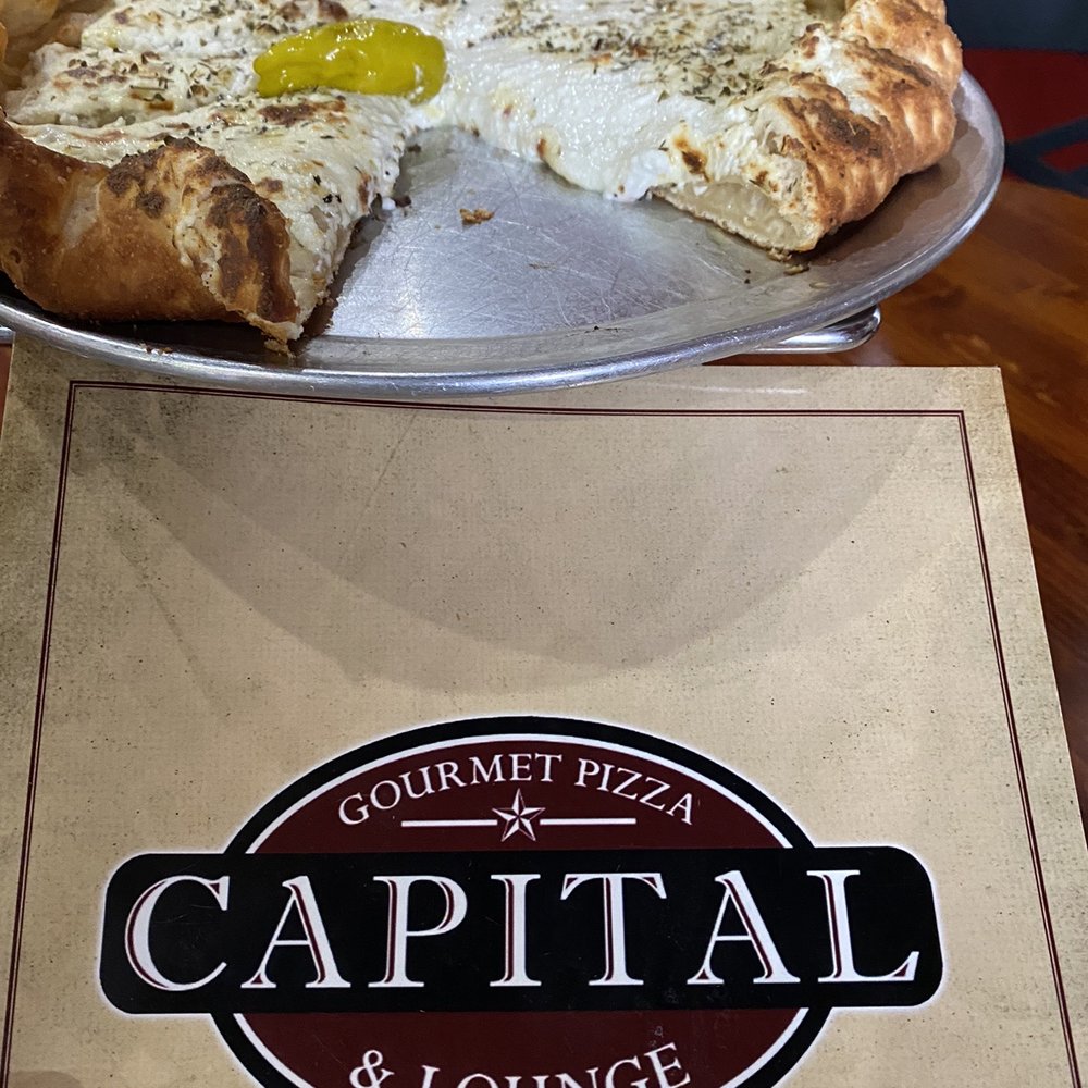 Capital Pizza - White pizza. Meh. Not much flavor - Pizza Near Me - Lubbock, Texas Capital Pizza - White pizza. Meh. Not much flavor - Pizza Near Me - Lubbock, Texas