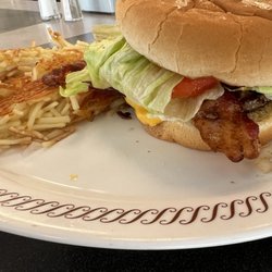 Waffle House - Angus burger double hash