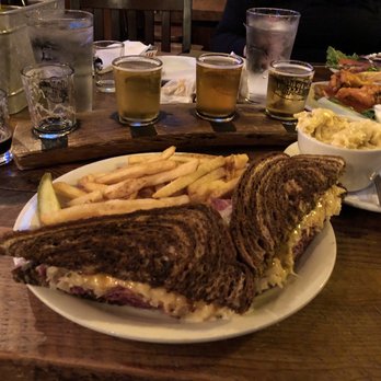 Seaside Brewing Company - The Rueben and flight - Breweries Near Me - Seaside, Oregon Seaside Brewing Company - The Rueben and flight - Breweries Near Me - Seaside, Oregon