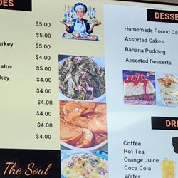Mama Jo’s Soul Eatery - Half of menu