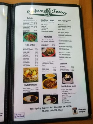 Menu photo 3 The Bayou Cajun Cafe Houston, TX Menu photo 3 The Bayou Cajun Cafe Houston, TX