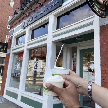 Melt Ice Cream - 1 scoop container vs 2 scoop container in back! - Ice Cream & Frozen Yogurt Near Me - Salem, Massachusetts Melt Ice Cream - 1 scoop container vs 2 scoop container in back! - Ice Cream & Frozen Yogurt Near Me - Salem, Massachusetts