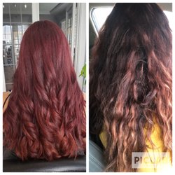 Soneda Salon - Pic on the right before Eda pic on the left after Eda!