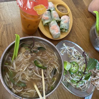 Good Pho You - Shrimp Spring brisket pho noodle soup Thai iced tea - Vietnamese Near Me - Granada Hills, California Good Pho You - Shrimp Spring brisket pho noodle soup Thai iced tea - Vietnamese Near Me - Granada Hills, California