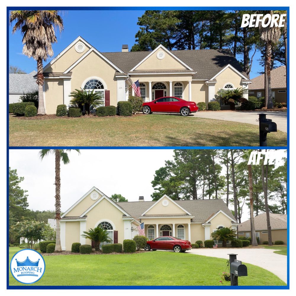 Slide of Monarch Roofing