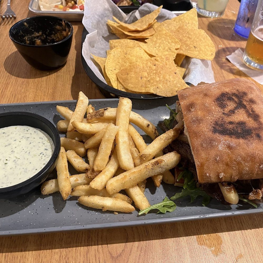 La Plancha - Chips, torta with fries - Mexican Near Me - St Simons Island, Georgia