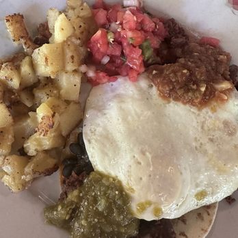 Cahill's Market - Huevos rancheros (no sour cream, no cheese) - Salad Near Me - Bluffton, South Carolina Cahill's Market - Huevos rancheros (no sour cream, no cheese) - Salad Near Me - Bluffton, South Carolina