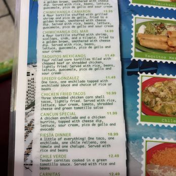 Cancun Mexican - Menu - Mexican Near Me - Warrensburg, Missouri