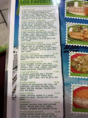 Menu photo 3 Cancun Mexican Warrensburg, MO