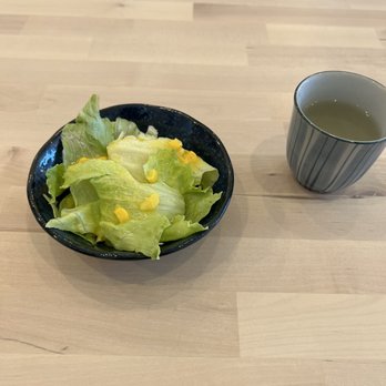 Ari Sushi - Appetizer salad and hot tea - Sushi Bars Near Me - Dublin, California
