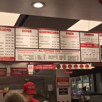 Five Guys - Menu - Burgers Near Me - Melbourne, Florida