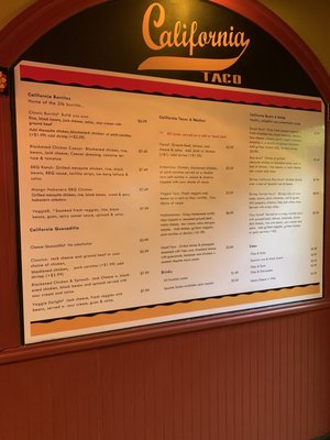 Menu photo 5 California Taco Hamlin, PA