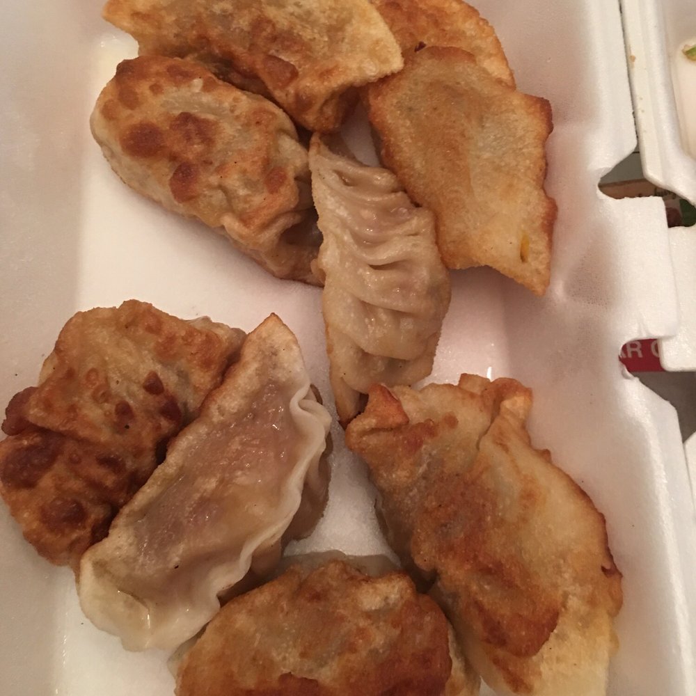 Hand Pull Noodle and Dumpling House - Dumplings... pan fried... not deep fried. Not for anti-Ginger fans! (Lots of minced ginger in filling). - Chinese Near Me - Brooklyn, New York Hand Pull Noodle and Dumpling House - Dumplings... pan fried... not deep fried. Not for anti-Ginger fans! (Lots of minced ginger in filling). - Chinese Near Me - Brooklyn, New York