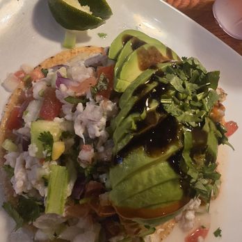 Del Mar Grill & Cantina - Fish and shrimp tostada - Mexican Near Me - Yucaipa, California Del Mar Grill & Cantina - Fish and shrimp tostada - Mexican Near Me - Yucaipa, California