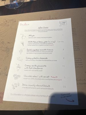 Menu photo 2 Emilia's Crafted Pasta London, XGL