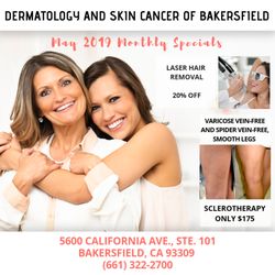Skin and Cancer Institute - Bakersfield - California Ave. - May Specials!