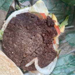 Burnt dry Impossible Whopper