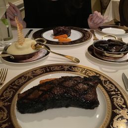 NY Strip, fillet, mashed potatoes and the mushrooms (to die for!). Not pictured: their side car, margarita, and an off-menu sazarac NY Strip, fillet, mashed potatoes and the mushrooms (to die for!). Not pictured: their side car, margarita, and an off-menu sazarac