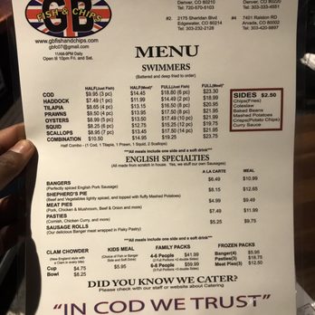 GB Fish & Chips - Menu - British Near Me - Denver, Colorado GB Fish & Chips - Menu - British Near Me - Denver, Colorado