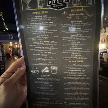 Pit Stop Bar & Grill - Menu - Burgers Near Me - Barstow, California