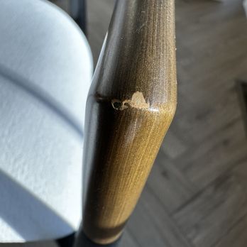 All My Sons Moving & Storage - Scratched Arhaus chair - Movers Near Me - Cherry Hill, New Jersey All My Sons Moving & Storage - Scratched Arhaus chair - Movers Near Me - Cherry Hill, New Jersey