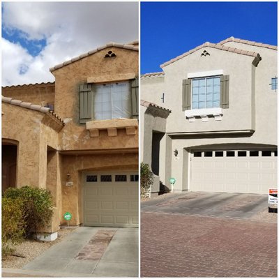 Residential painting - One picture is from a home we painted. The other is of a large Townhome HOA in Scottsdale we completed.