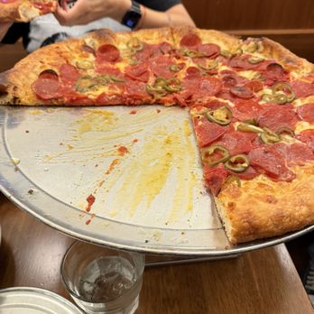 Mooney’s Pizza - Double pepperoni pizza add jalapeños - Pizza Near Me - Long Beach, California