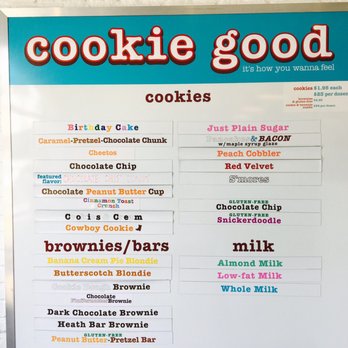 Cookie Good - The menu for 8/13/17 - Bakeries Near Me - Santa Monica, California Cookie Good - The menu for 8/13/17 - Bakeries Near Me - Santa Monica, California