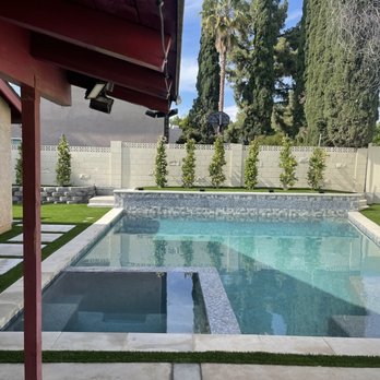 Greenview Turf - Full pool shot. - Artificial Turf Near Me - Northridge, California