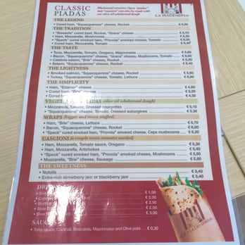 La Piadineria - Menu - Piadina Near Me - Milan, Michigan La Piadineria - Menu - Piadina Near Me - Milan, Michigan