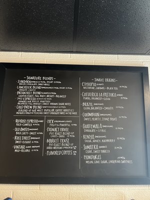 Menu photo 1 Lancaster County Coffee Roasters Lancaster, PA