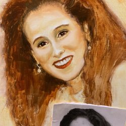 Lulu Oil Portraits - A recent commission and she loved it this is the beginning stages