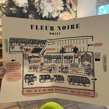 Fleur Noire Hotel - Map of property - Hotels Near Me - Palm Springs, California Fleur Noire Hotel - Map of property - Hotels Near Me - Palm Springs, California