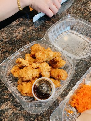 Photo of We Be Sushi - San Francisco, CA, US. Fried Diced Crispy Chicken