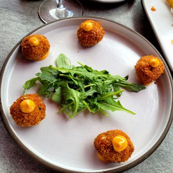 Maximón - Maryland crab fritters $23 - Latin American Near Me - Baltimore, Maryland