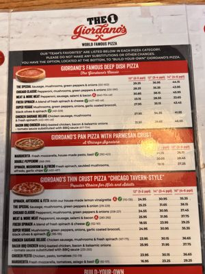 Menu photo 4 Giordano's Orlando, FL