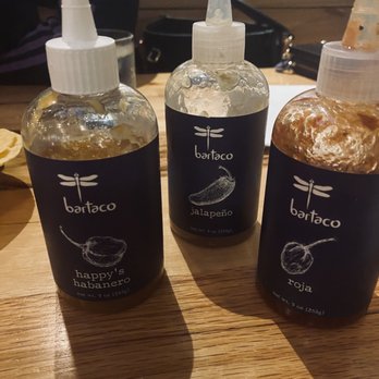 Bartaco - Orlando - Their sauces. - Tacos Near Me - Orlando, Florida
