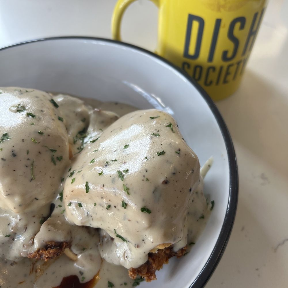 Dish Society - Biscuit & Gravy spicy - Breakfast & Brunch Near Me - Houston, Texas
