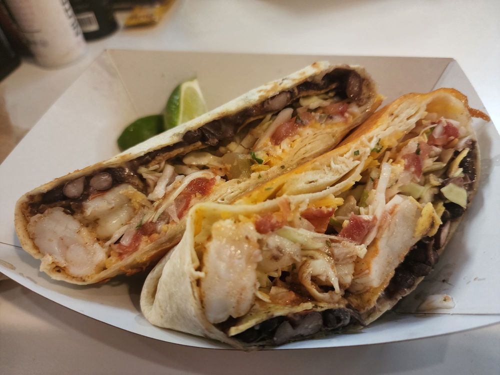 Food from Burrito Works Taco Shop