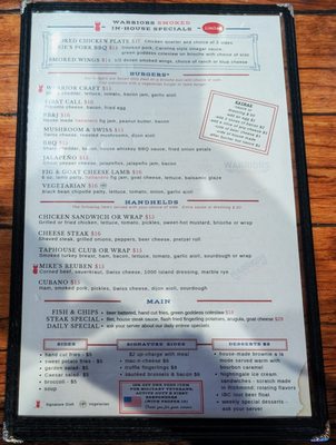 Menu photo 7 Warriors Taphouse Virginia Beach, VA Menu photo 7 Warriors Taphouse Virginia Beach, VA