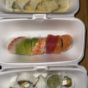 J Sushi Orange - If you get it delivered you have to eat by hand because they don't waste money by giving I'm out chopsticks... - Sushi Bars Near Me - Orange, California