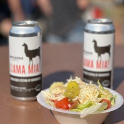 Holy Rosary Catholic Church Italian Street Festival - Antipasto Salad with Llama Mia beer