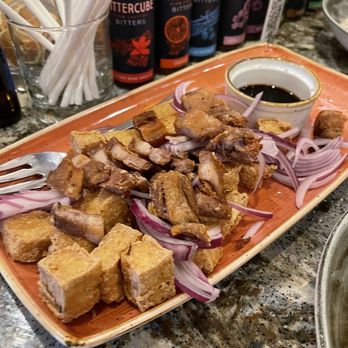 Avenida Restaurant - Tokwa't Lechon Kawali (Crispy Tofu with Crispy Pork Belly) - Filipino Near Me - San Mateo, California Avenida Restaurant - Tokwa't Lechon Kawali (Crispy Tofu with Crispy Pork Belly) - Filipino Near Me - San Mateo, California