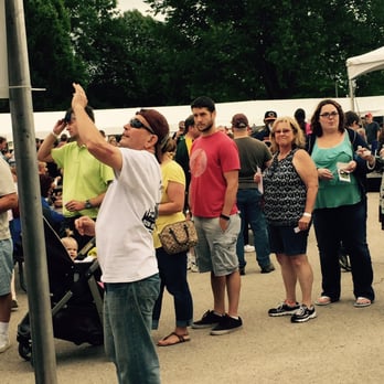 Ang an Eddies - Eddie throwing dough at Taste of Fond du Lac! - Pizza Near Me - Fond du Lac, Wisconsin