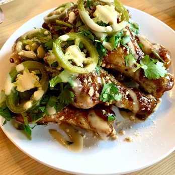 The Fold Craft Pizza + Kitchen - Korean BBQ wings (drumsticks). Fantastic and dang tasty. - Pizza Near Me - Sunriver, Oregon The Fold Craft Pizza + Kitchen - Korean BBQ wings (drumsticks). Fantastic and dang tasty. - Pizza Near Me - Sunriver, Oregon
