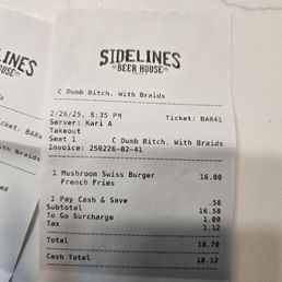 My receipt.